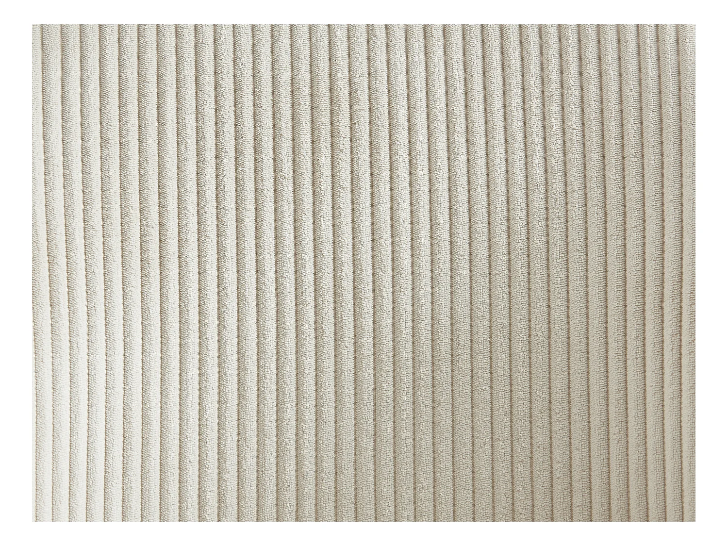 Lot de 6 chaises avec accoudoirs en velours côtelé et métal noir - Beige - MARENZIA