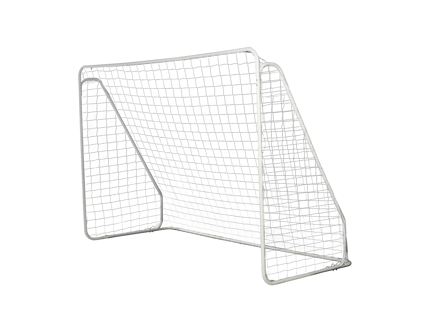 But de football - cage de foot - but futsal dim. 301L x 126l x 200H cm - châssis métal époxy filet PE - piquets inclus - blanc
