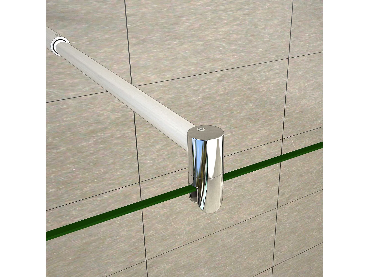 Painel de duche Movível Vidro Anti-calcário 8mm com Duas laterales giratorios de 30cm y Duas barras ajustáveis 70-120cm Tamanho(59.5-113.7)x200cm-AICA