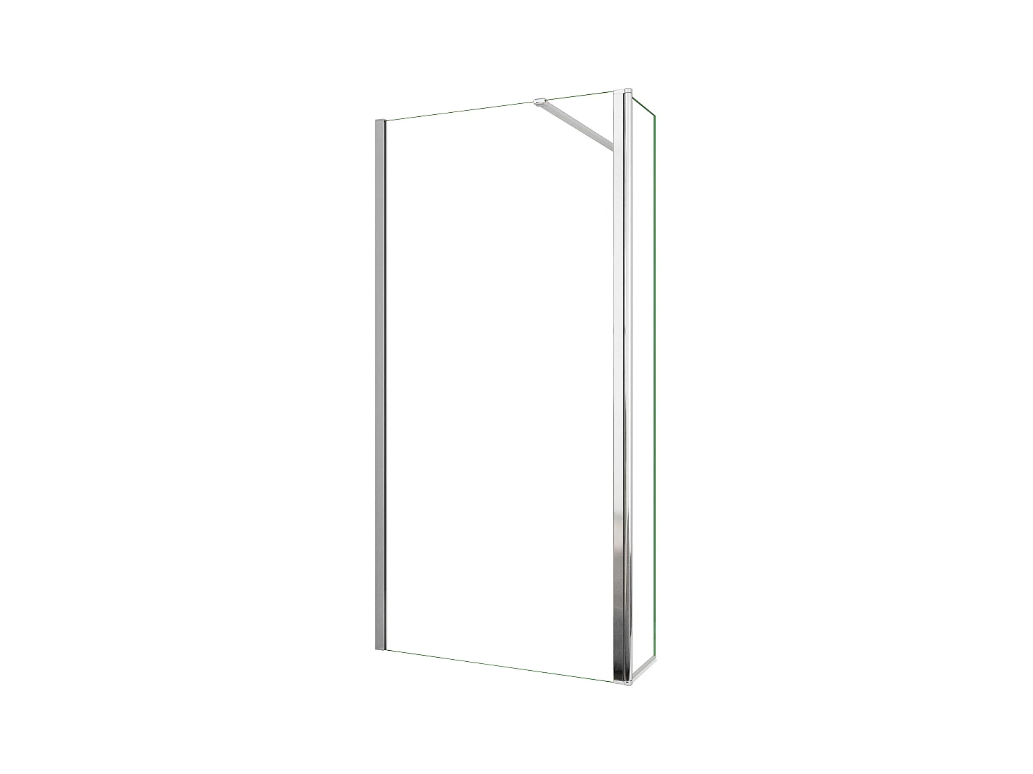 Painel de duche Movível com Película de Segurança+Lado Giratório Vidro 8mm com Barra1 fixa 140cm Tamanho[(113.9-115.9)+30]x200cm-AICA