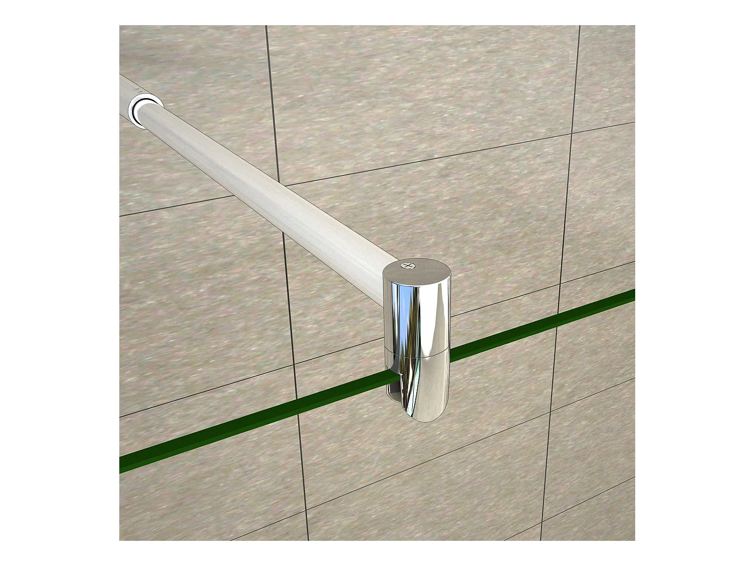 Walkin Mampara Panel de ducha Vidrio Antical 8mm con Dos laterales giratorios de 30cm y Dos barras ajustables 70-120cm Tamaño(69.5-123.7)x200cm-AICA