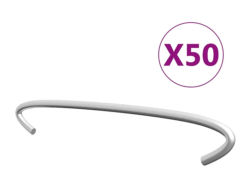 Ganci per Gabbioni 50 pz. Acciaio Zincato 15 cm