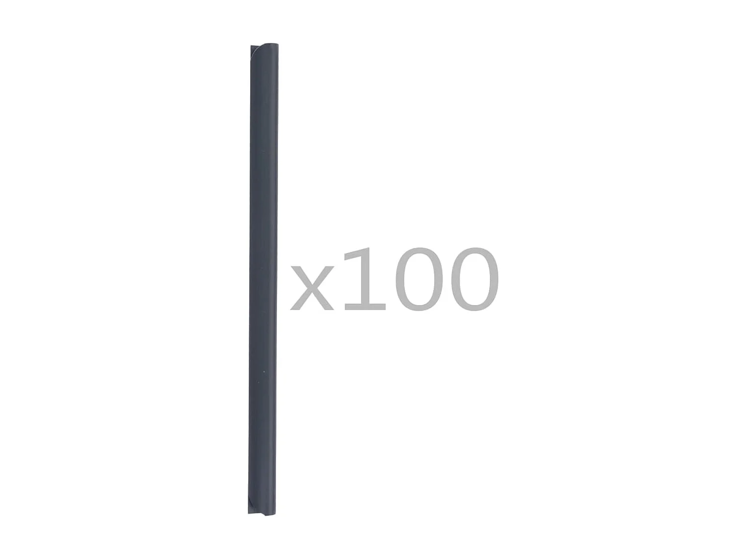 Attaches de bande de clôture 100 pcs PVC Anthracite