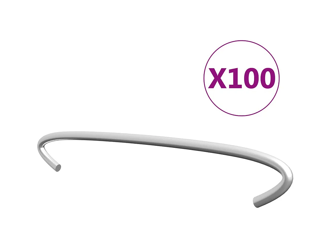 Gabionenhaken 100 Stück. Verzinkter Stahl 15 cm