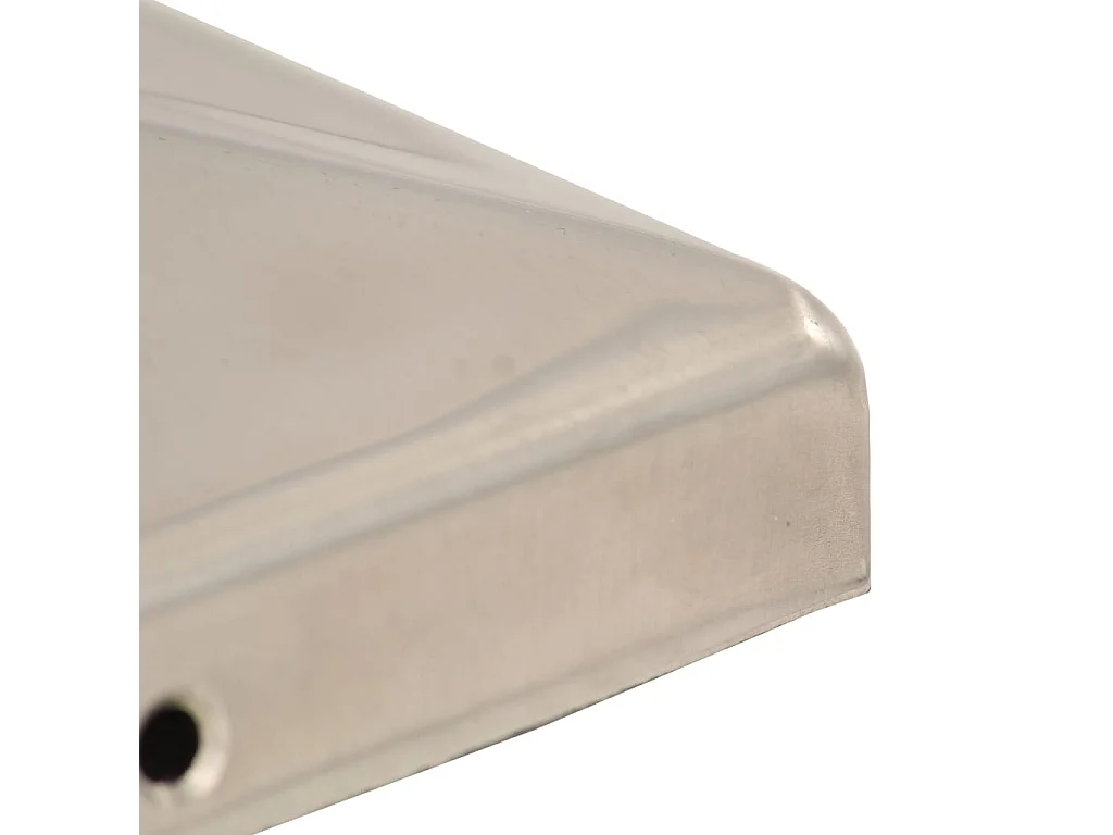 Tappi per pali per recinzione piramidali 6 pz. Acciaio inox 71x71 mm