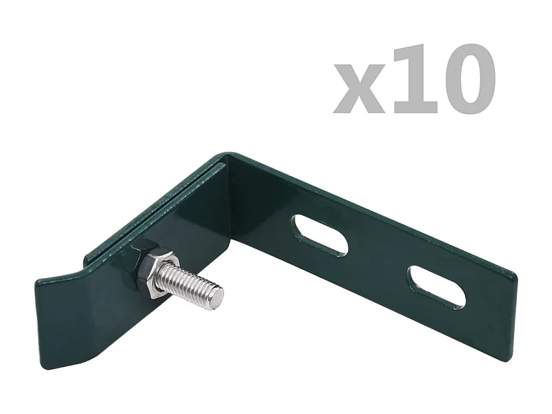 Set di 10 connettori angolari da parete Verde