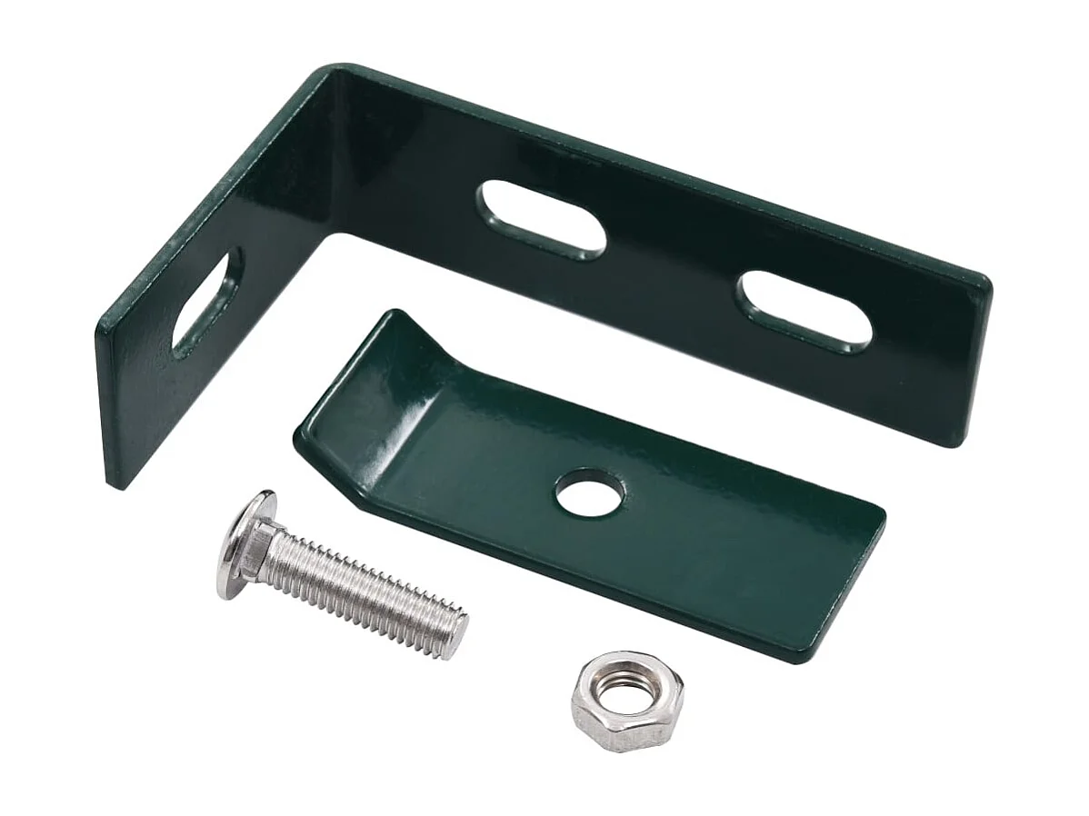 Set di 10 connettori angolari da parete Verde