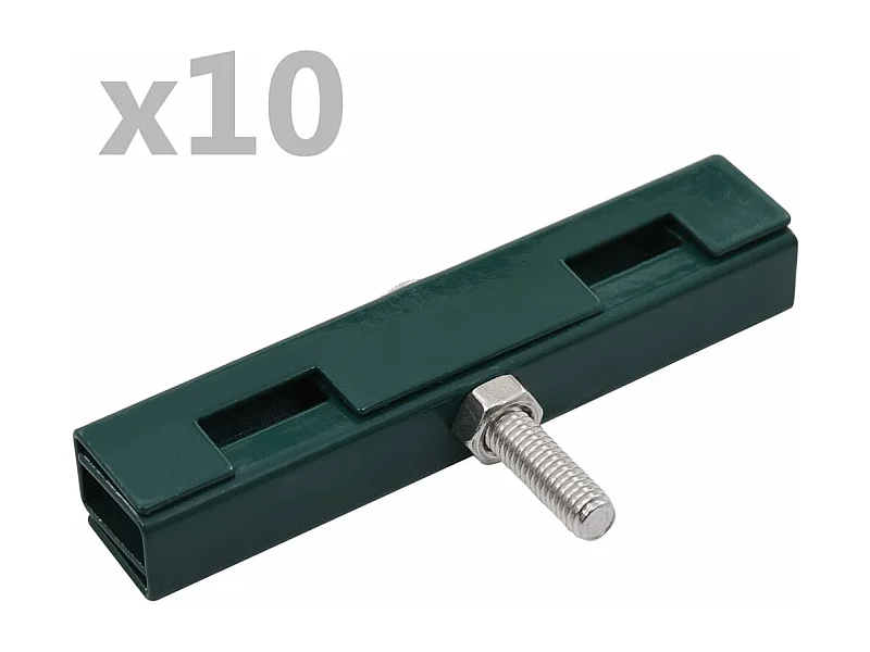 Set di 10 connettori per tappetino a forma di U da giardino verde