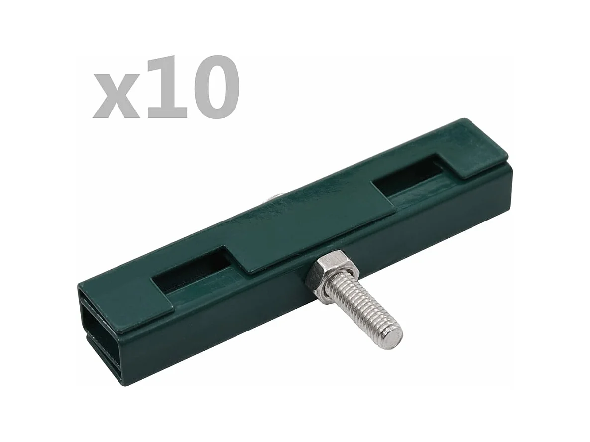 Ensemble de 10 connecteurs de tapis en U de jardin Vert