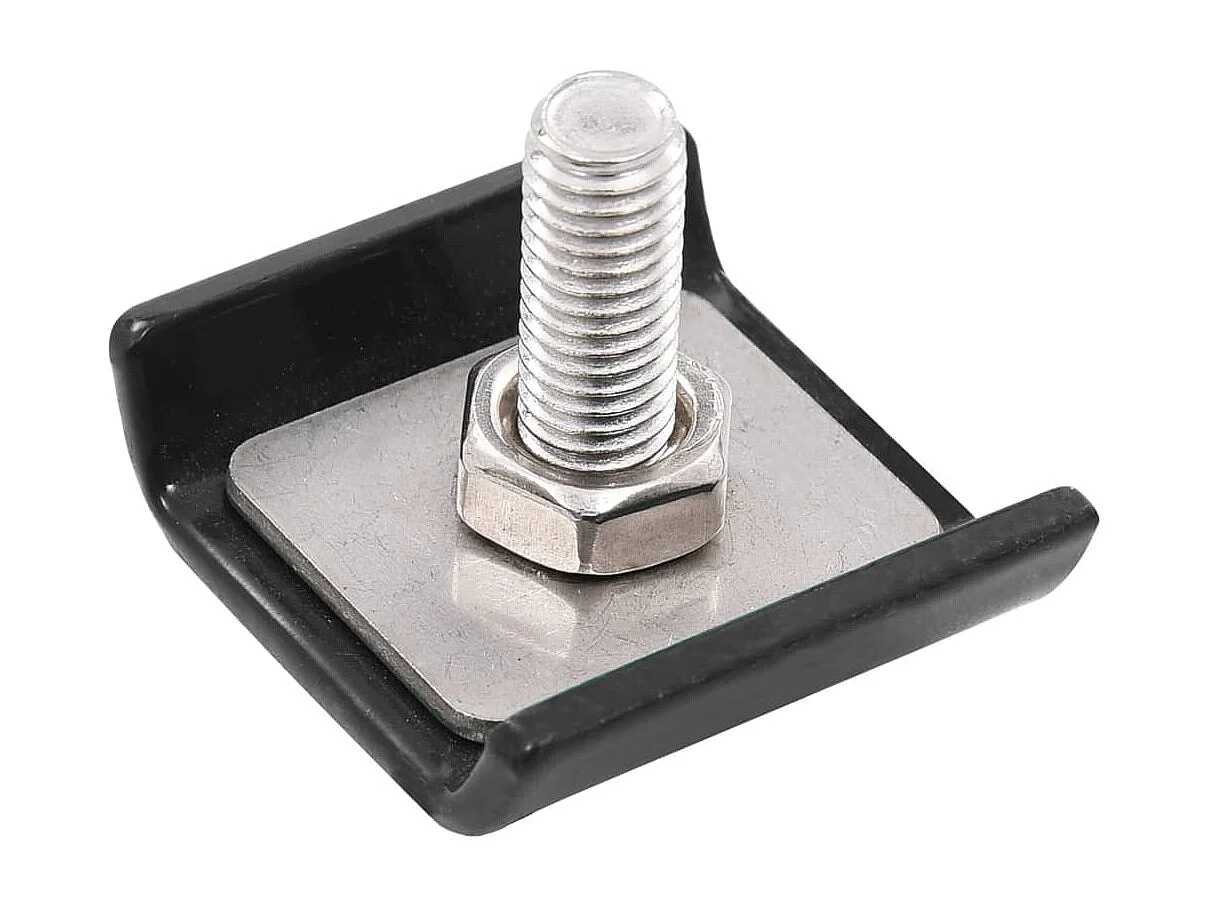 Ensemble de 25 connecteurs de tapis de grille Anthracite