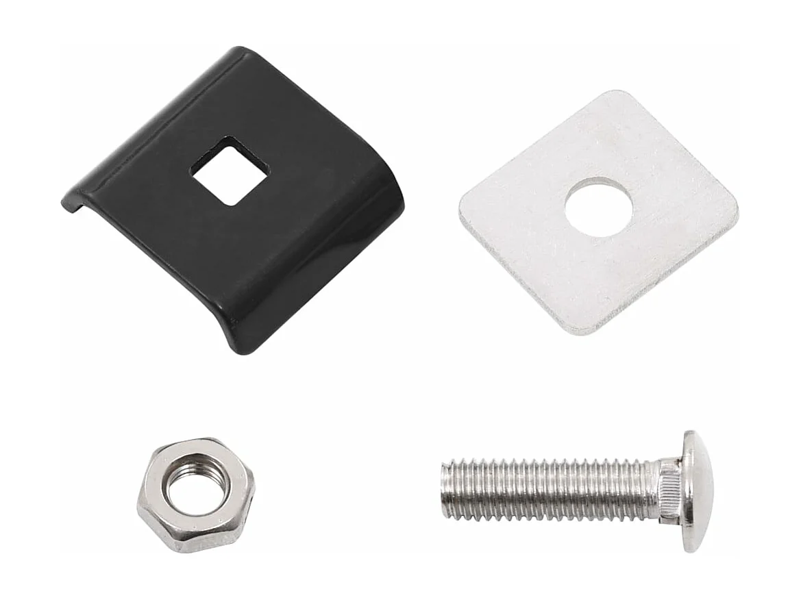 Ensemble de 25 connecteurs de tapis de grille Anthracite