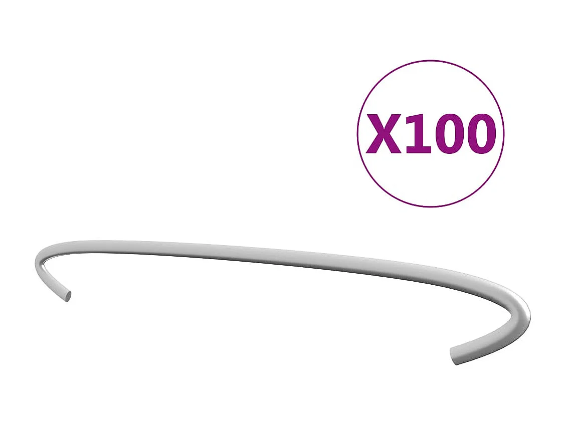 Crochets de gabion 100 pcs Acier galvanisé 30 cm