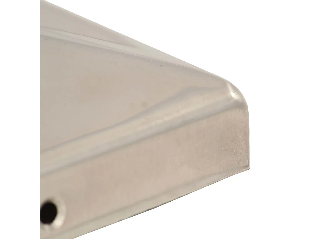 Tappi per pali per recinzione piramidali 6 pz. Acciaio inox 101x101 mm