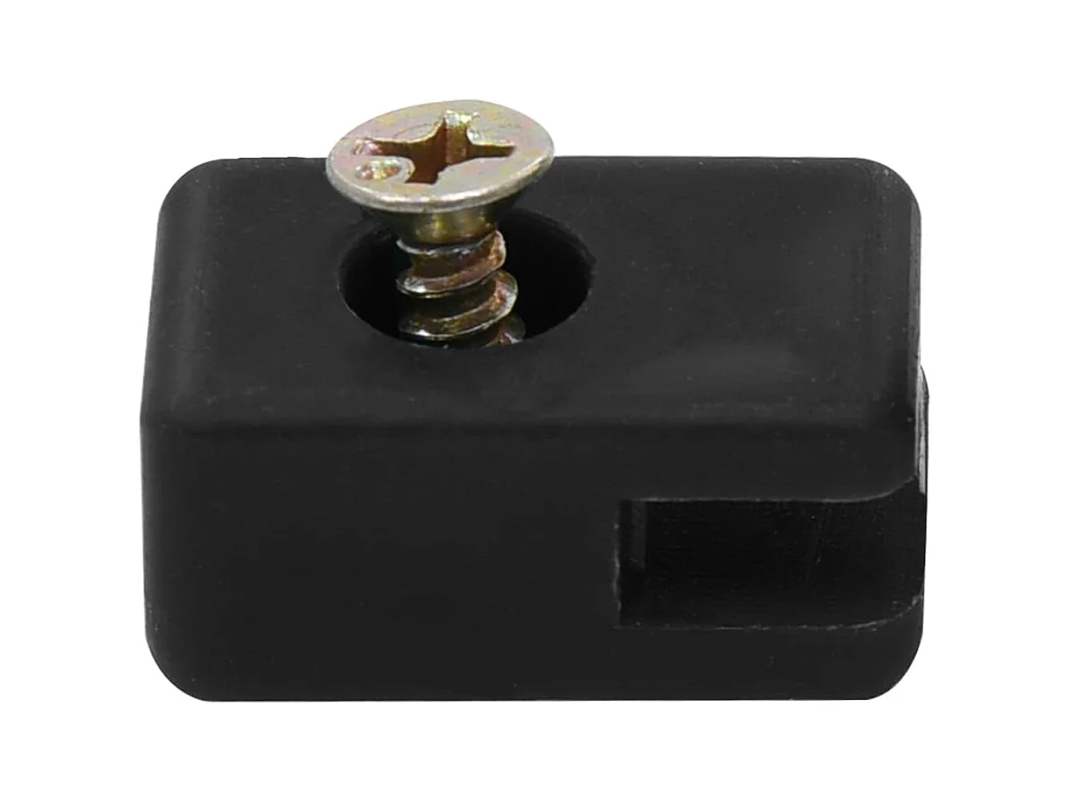 Ensemble de 100 supports de fil de clôture avec vis Anthracite