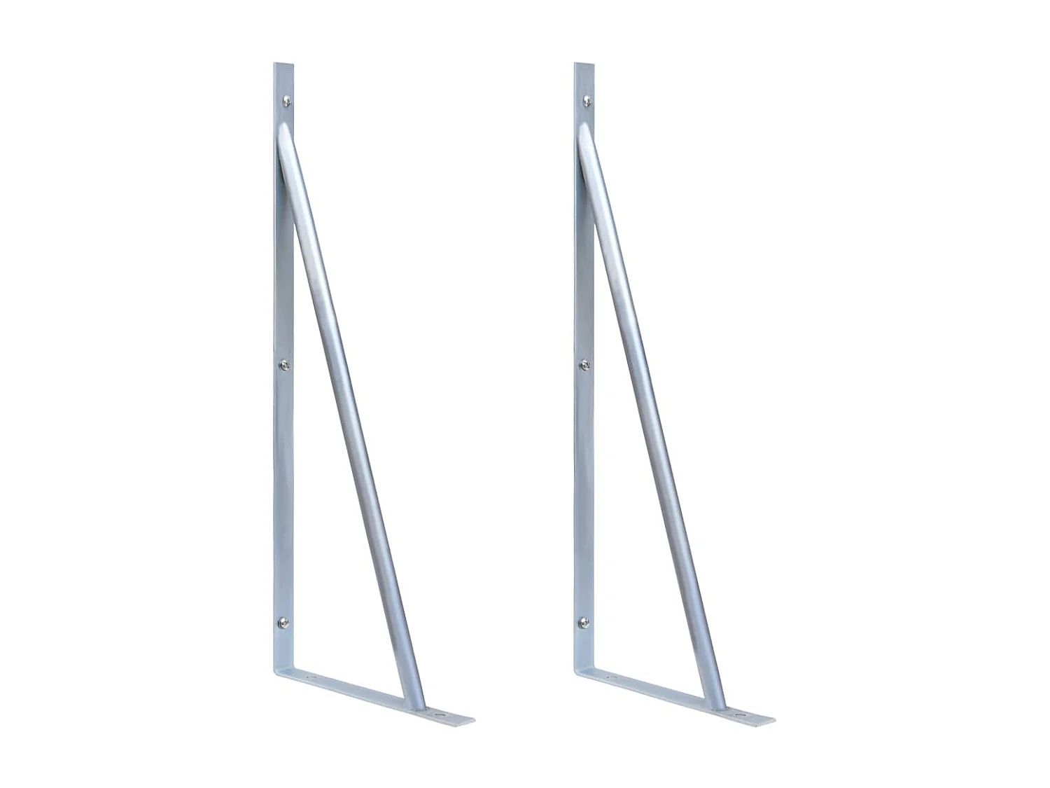 Supports pour poteau de clôture 2 pcs Acier galvanisé