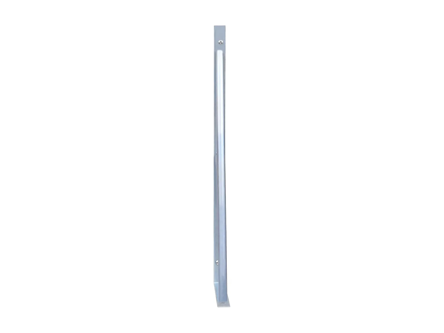 Supports pour poteau de clôture 2 pcs Acier galvanisé
