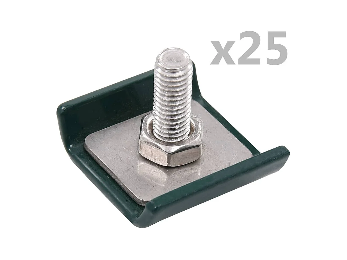 Ensemble de 25 connecteurs de tapis de grille Vert