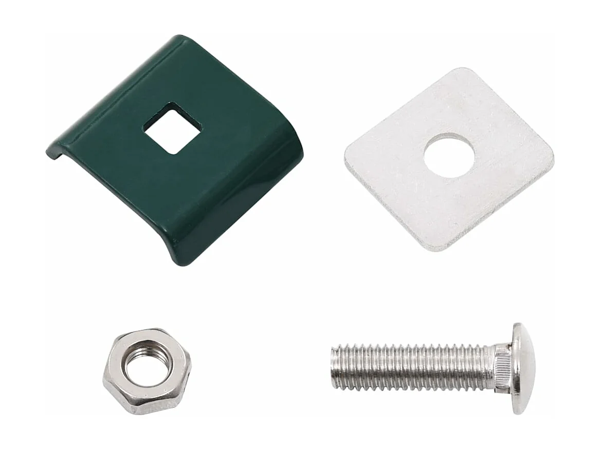 Set di 25 connettori per tappetino a griglia verde