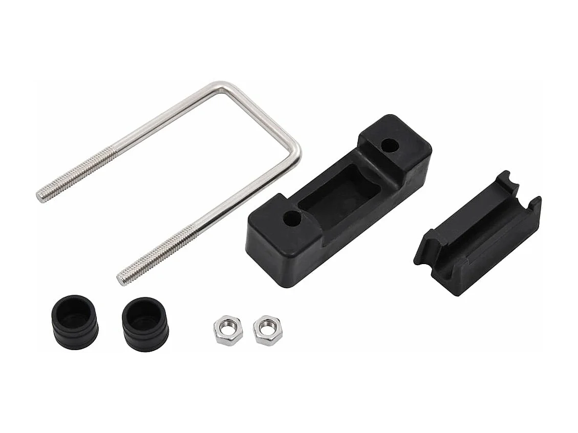 Jeu de 25 connecteurs en U et plastique pour poteau de clôture