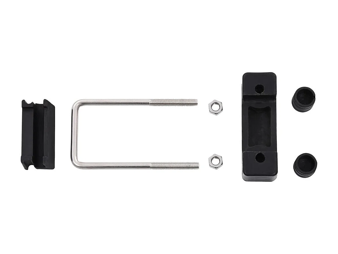 Jeu de 25 connecteurs en U et plastique pour poteau de clôture