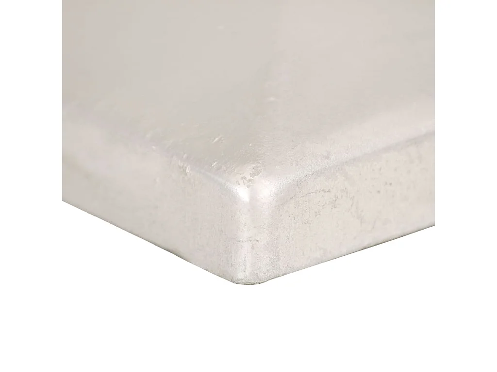 Bouchons de poteau de clôture 6 pcs Métal galvanisé 91x91 mm