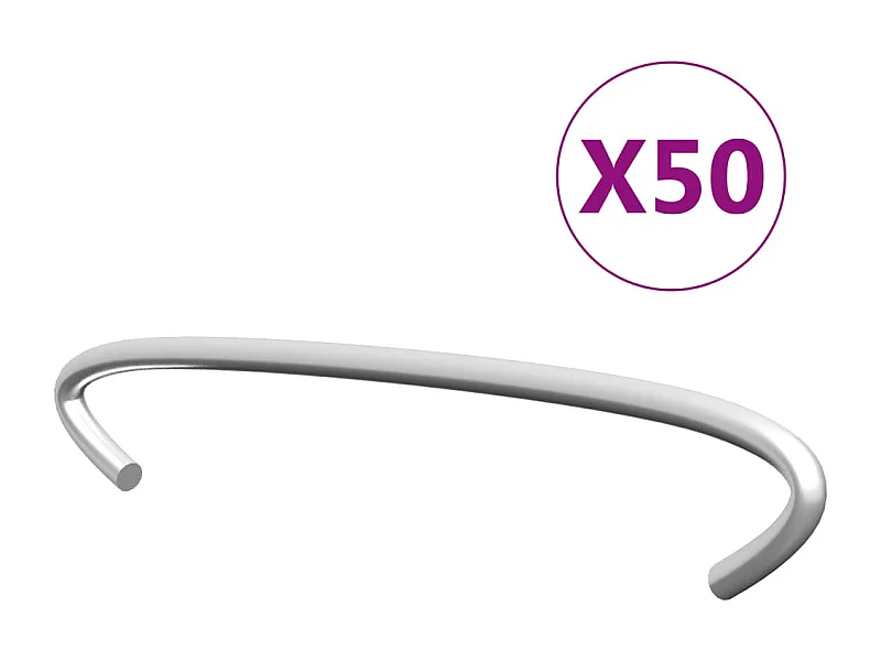 Ganchos para gaviones 50 piezas Acero galvanizado 10 cm