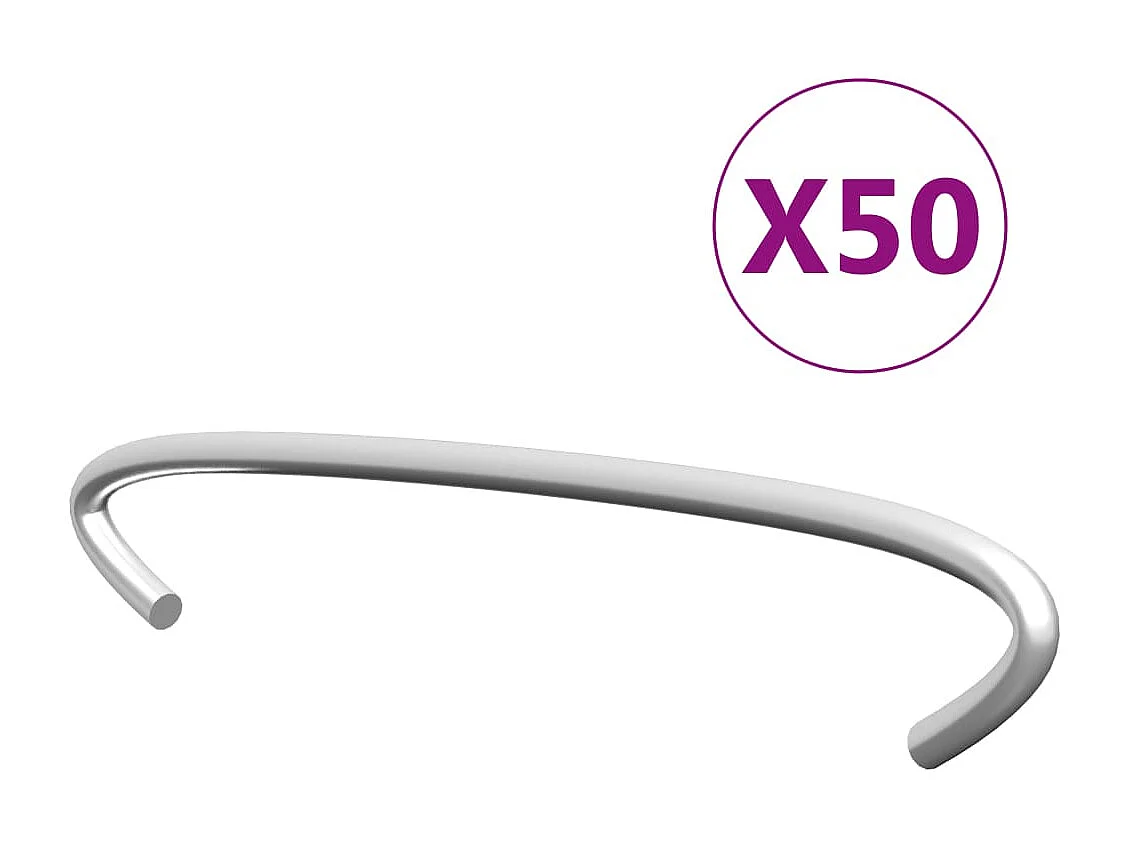 Ganchos para gaviones 50 piezas Acero galvanizado 10 cm