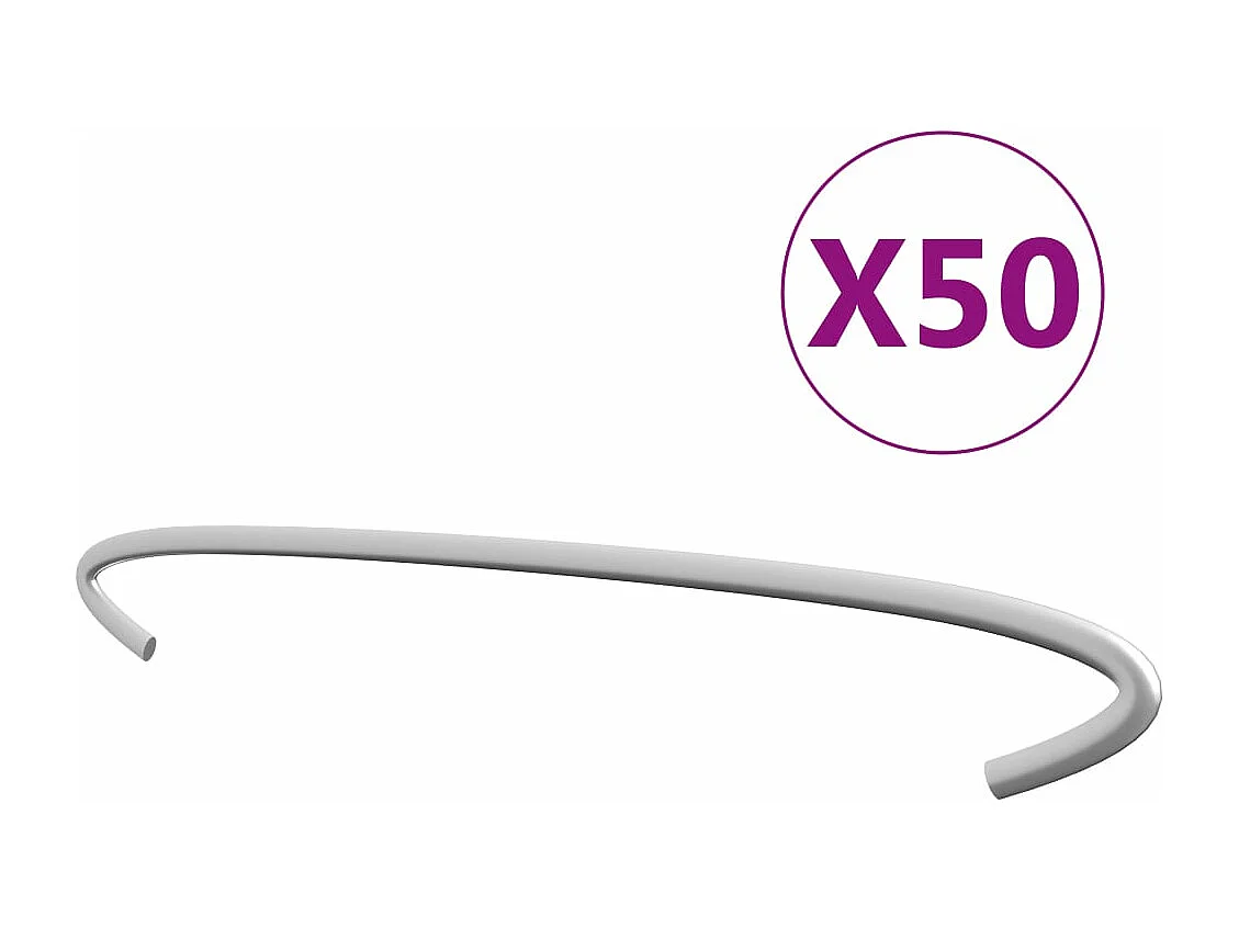 Gabionenhaken 50 Stück. Verzinkter Stahl 30 cm