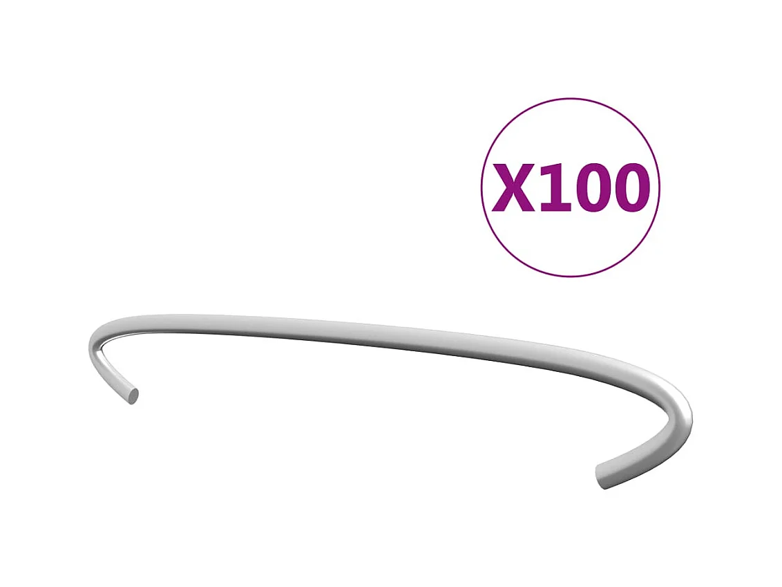 Ganci per Gabbioni 100 pz. Acciaio Zincato 20 cm