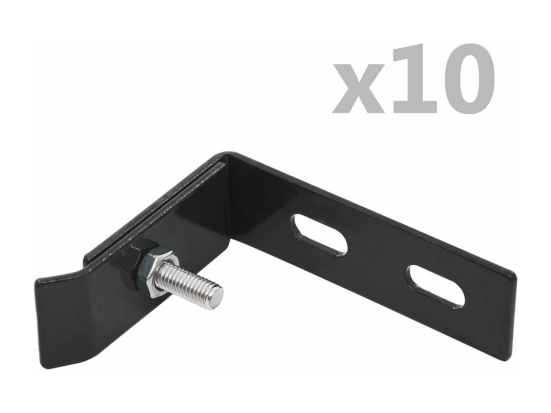 Conjunto de 10 conectores de canto de parede antracite