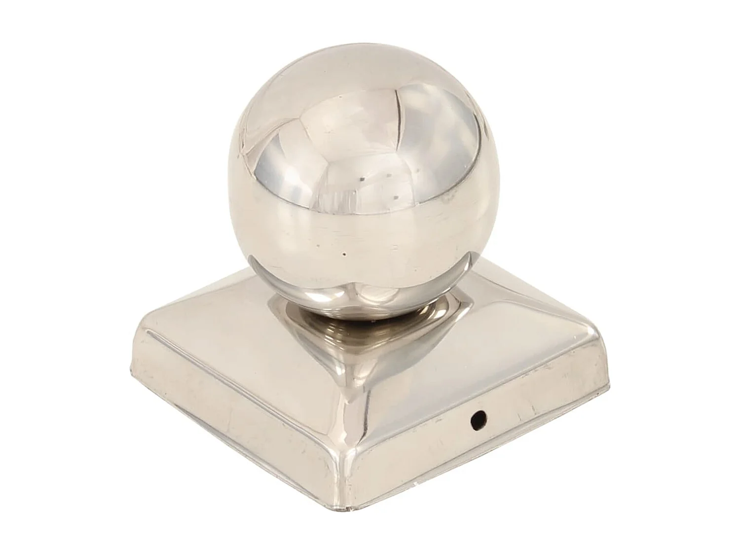 Tappi per pali 6 pz. Globo finale Acciaio inox 71x71 mm