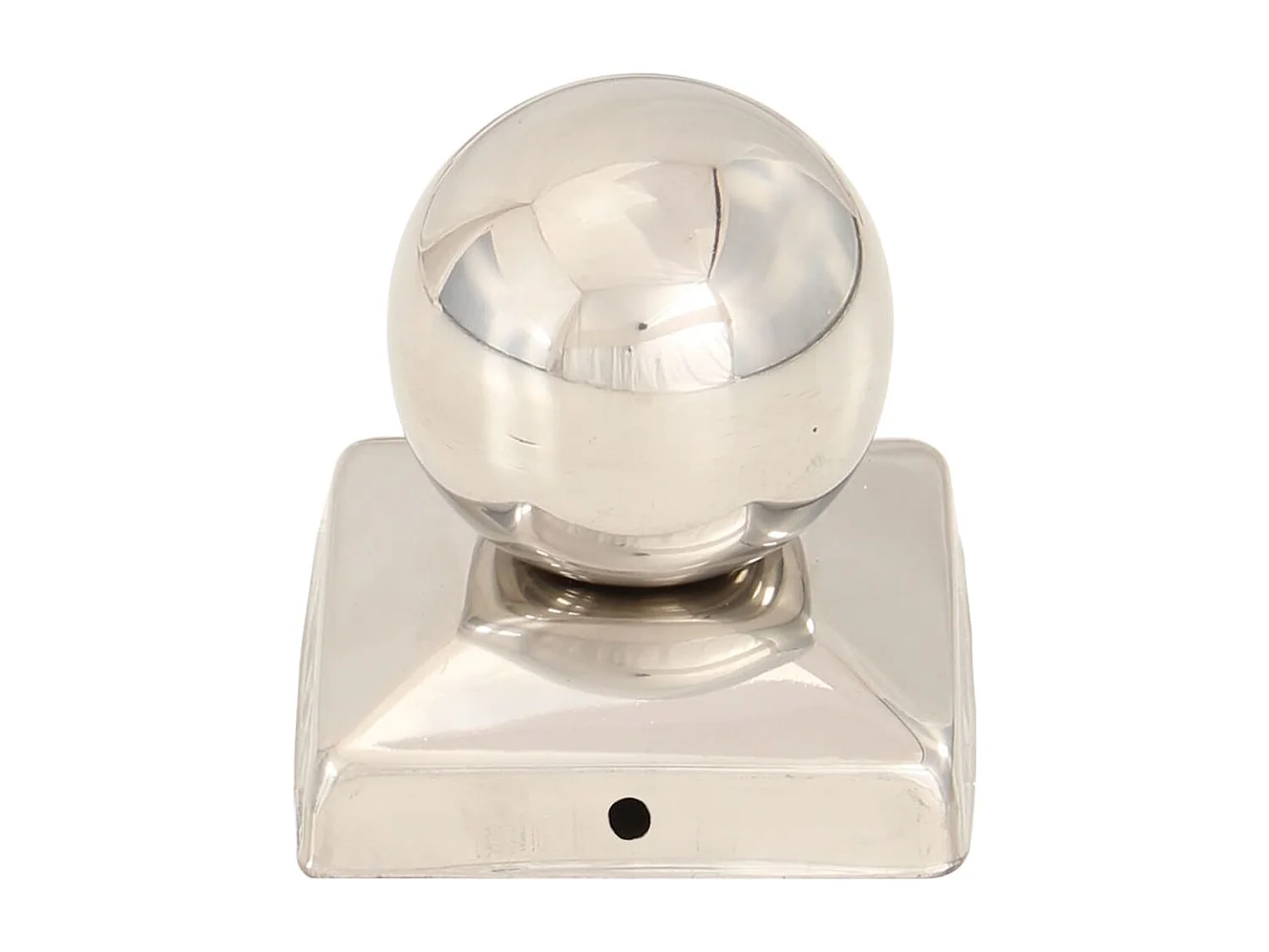 Tappi per pali 6 pz. Globo finale Acciaio inox 71x71 mm