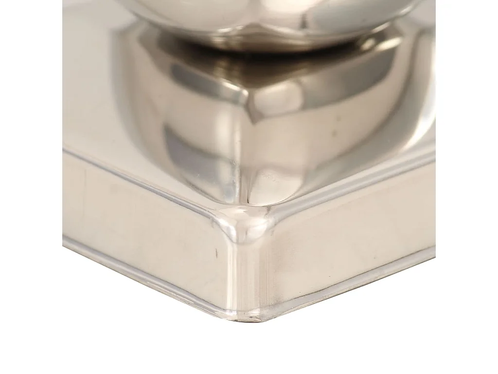 Tappi per pali 6 pz. Globo finale Acciaio inox 71x71 mm