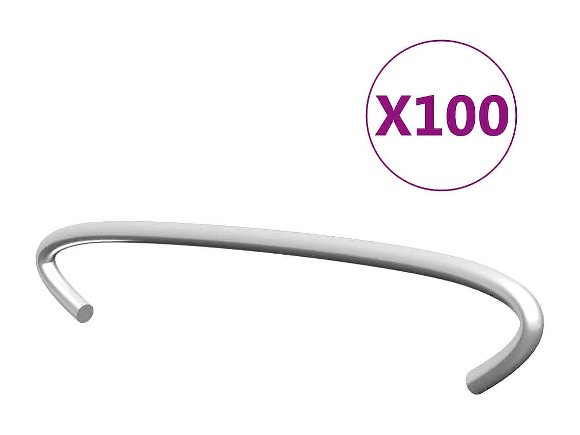 Ganchos Gabião 100 unidades Aço galvanizado 10 cm