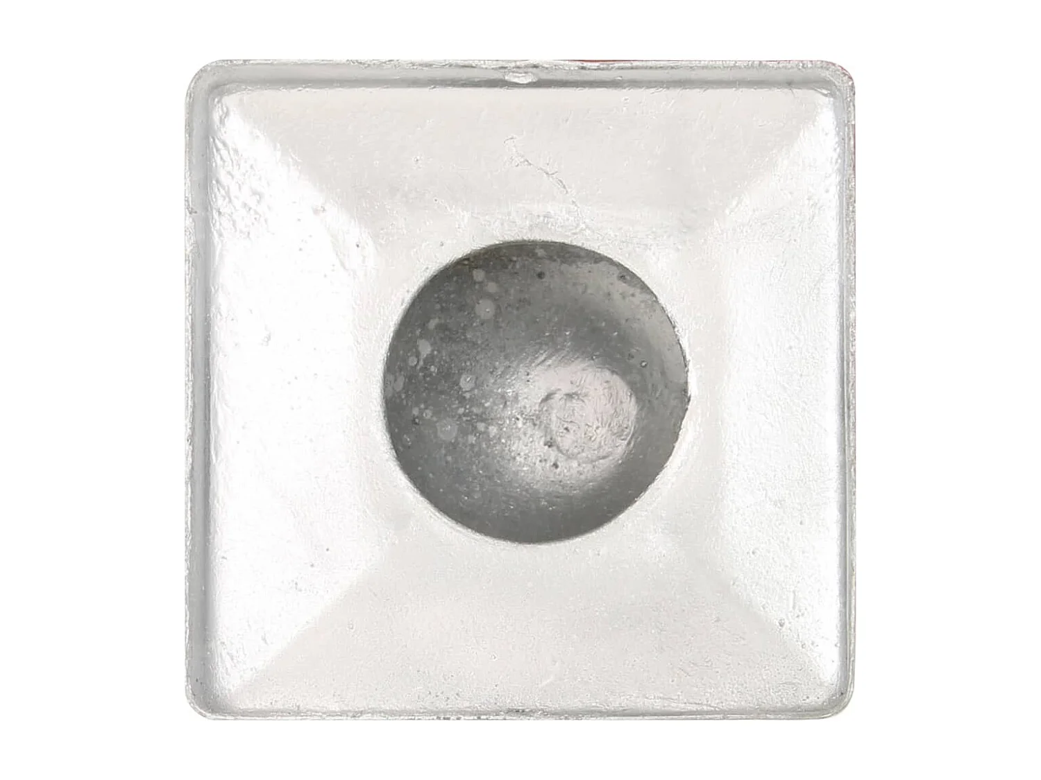 Tampas de poste 6 peças Globo final Metal galvanizado 91x91 mm