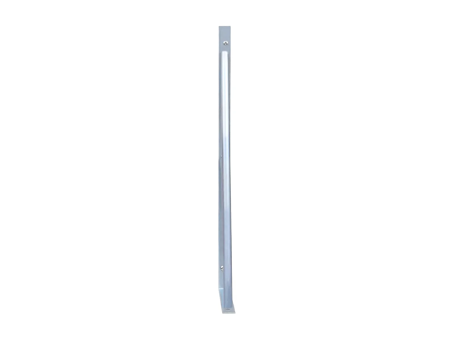 Supports pour poteau de clôture 3 pcs Acier galvanisé