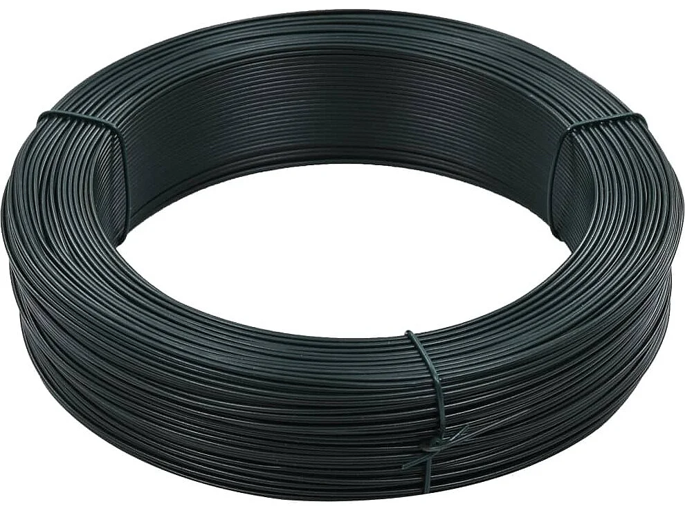 Fil de liaison de clôture 250 m 1,4/2 mm Acier Vert noirâtre