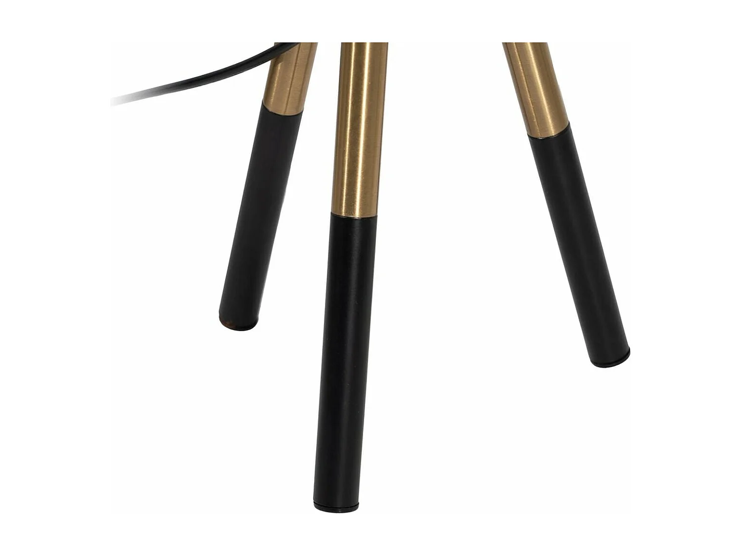 Lampe de Salon Blanc Noir Doré Fer