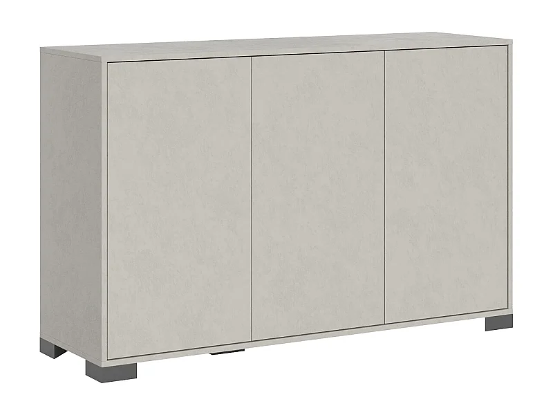 Buffet bas 3 portes 130x40x83 cm Lumina cachemire