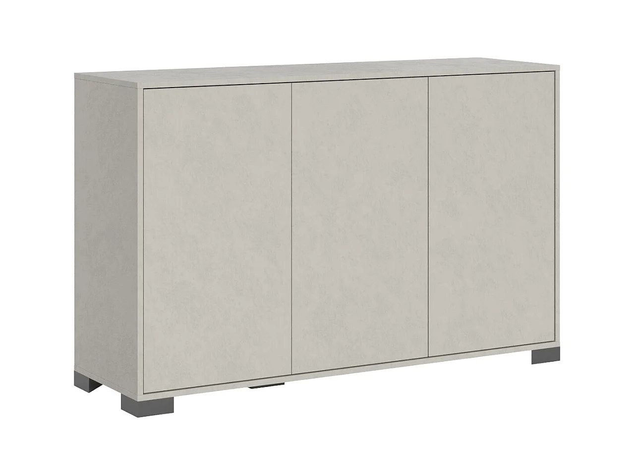 Buffet bas 3 portes 130x40x83 cm Lumina cachemire