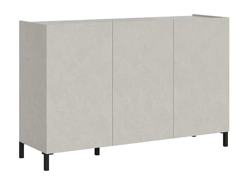 Buffet bas 3 portes 130x40x84 cm Solaria cachemire