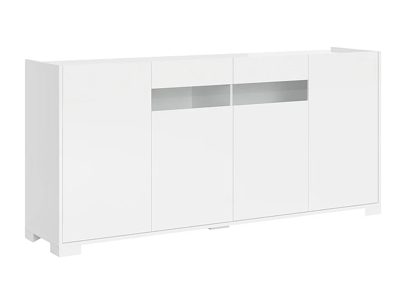 Dressoir met 4 deuren 174x40x81 glanzende wit Riflesso