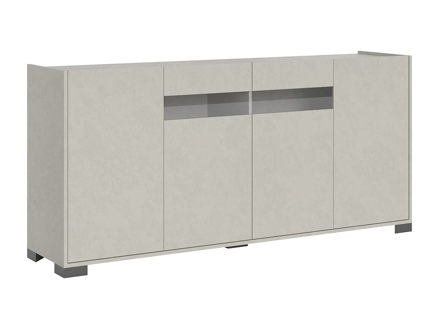 Buffet bas 4 portes 172x40x81 cm Riflesso cachemire