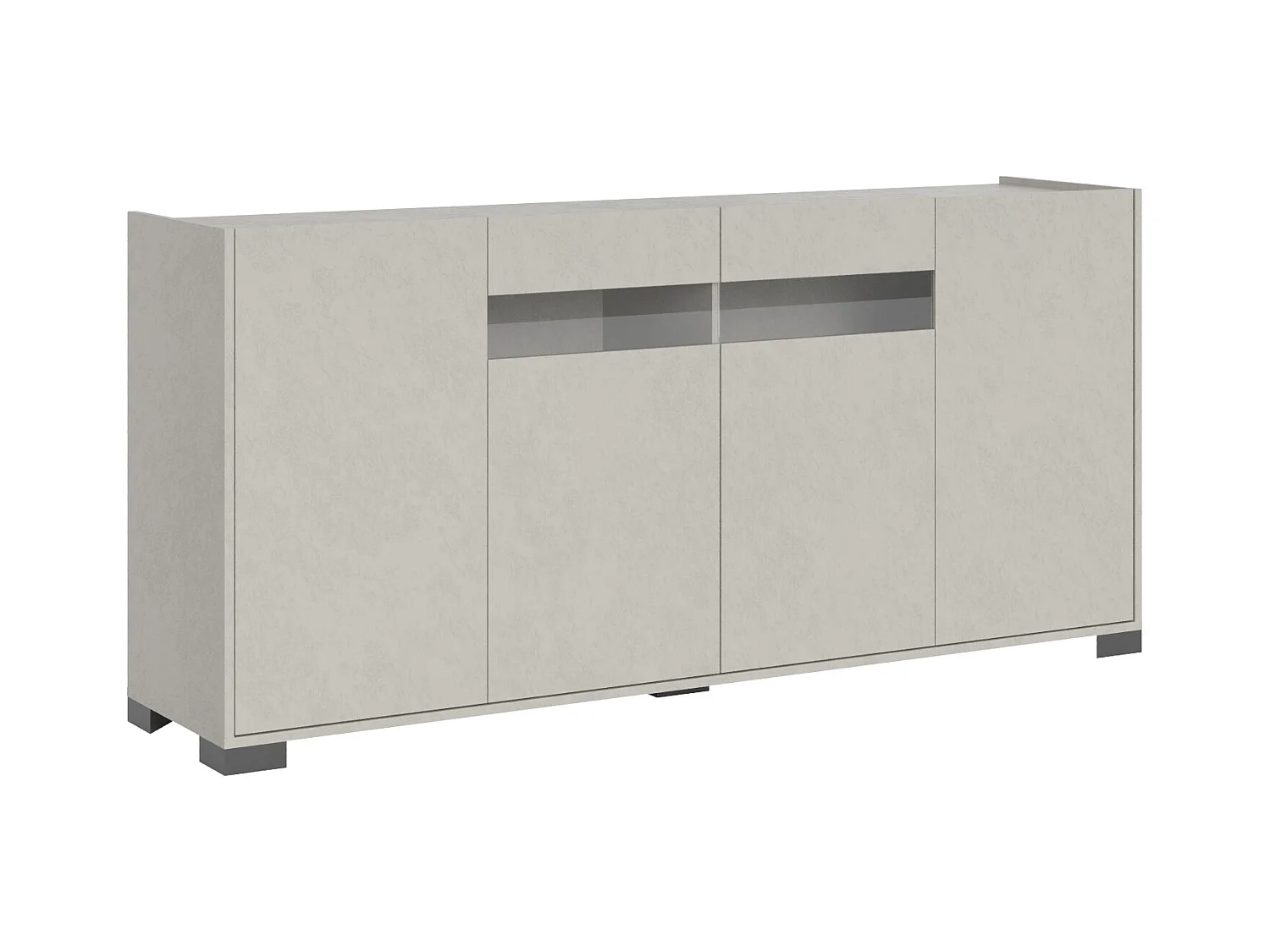 Buffet bas 4 portes 172x40x81 cm Riflesso cachemire