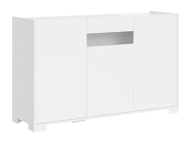 Dressoir met 3 deuren 130x40x81 glanzende wit Riflesso