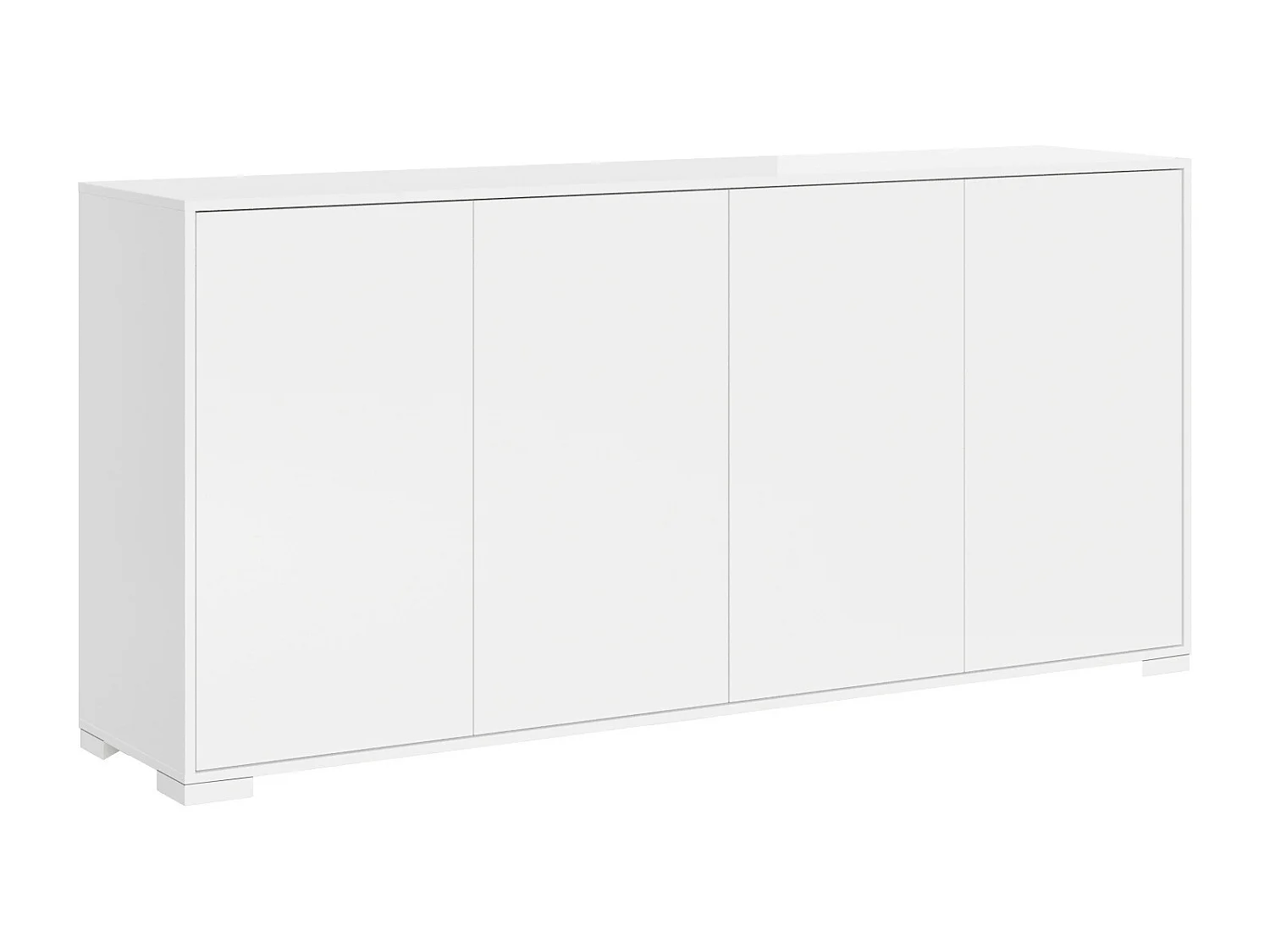 Dressoir met 4 deuren 172x40x83 glanzende wit Lumina