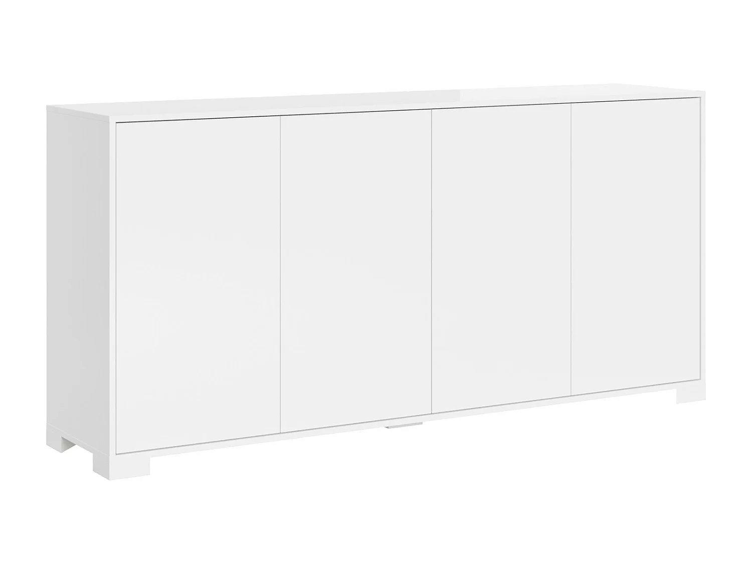 Madia 4 ante 172x40x83 cm Lumina bianco lucido