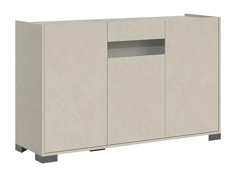 Buffet bas 3 portes 130x40x81 cm Riflesso cachemire