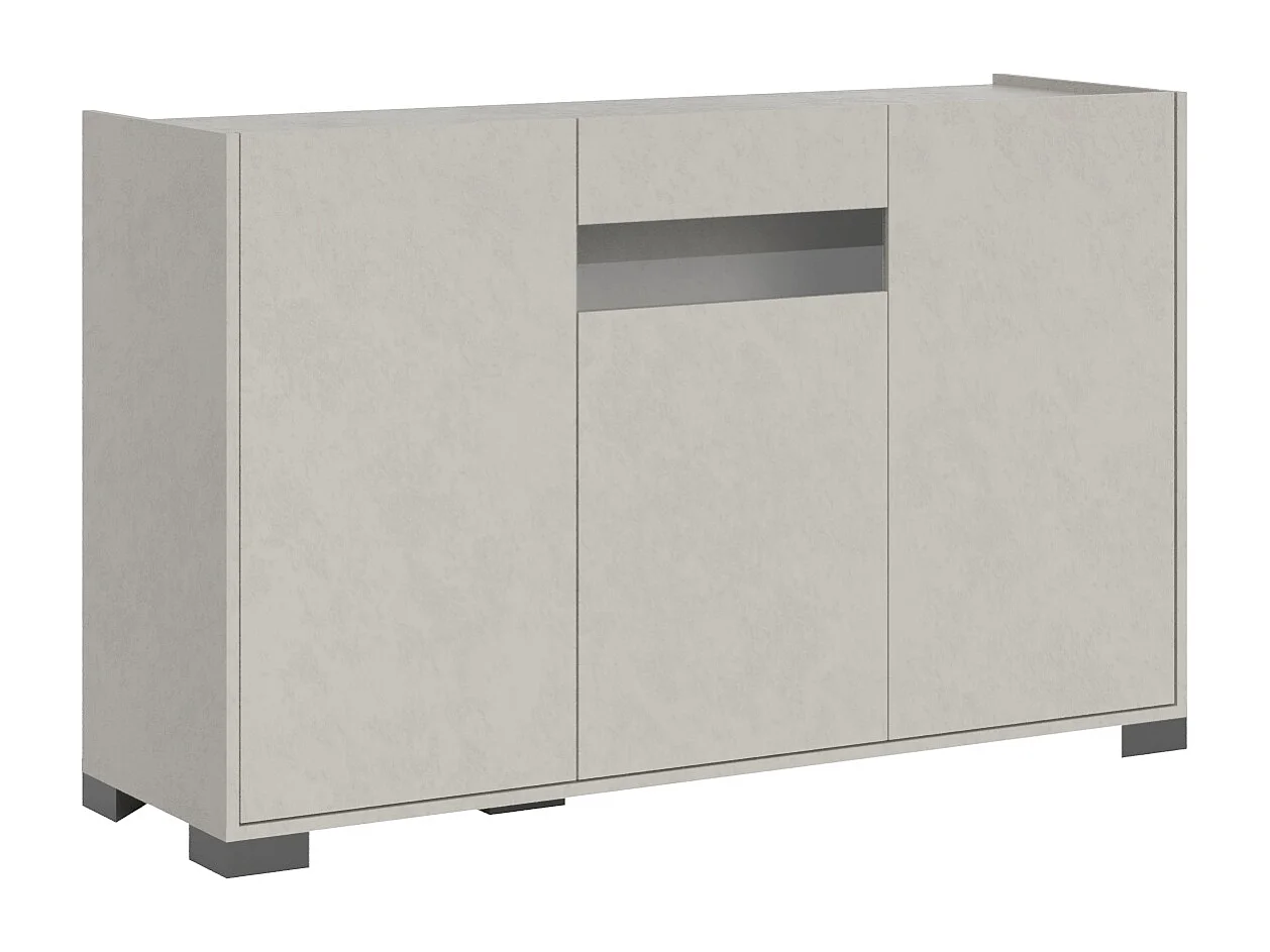 Buffet bas 3 portes 130x40x81 cm Riflesso cachemire