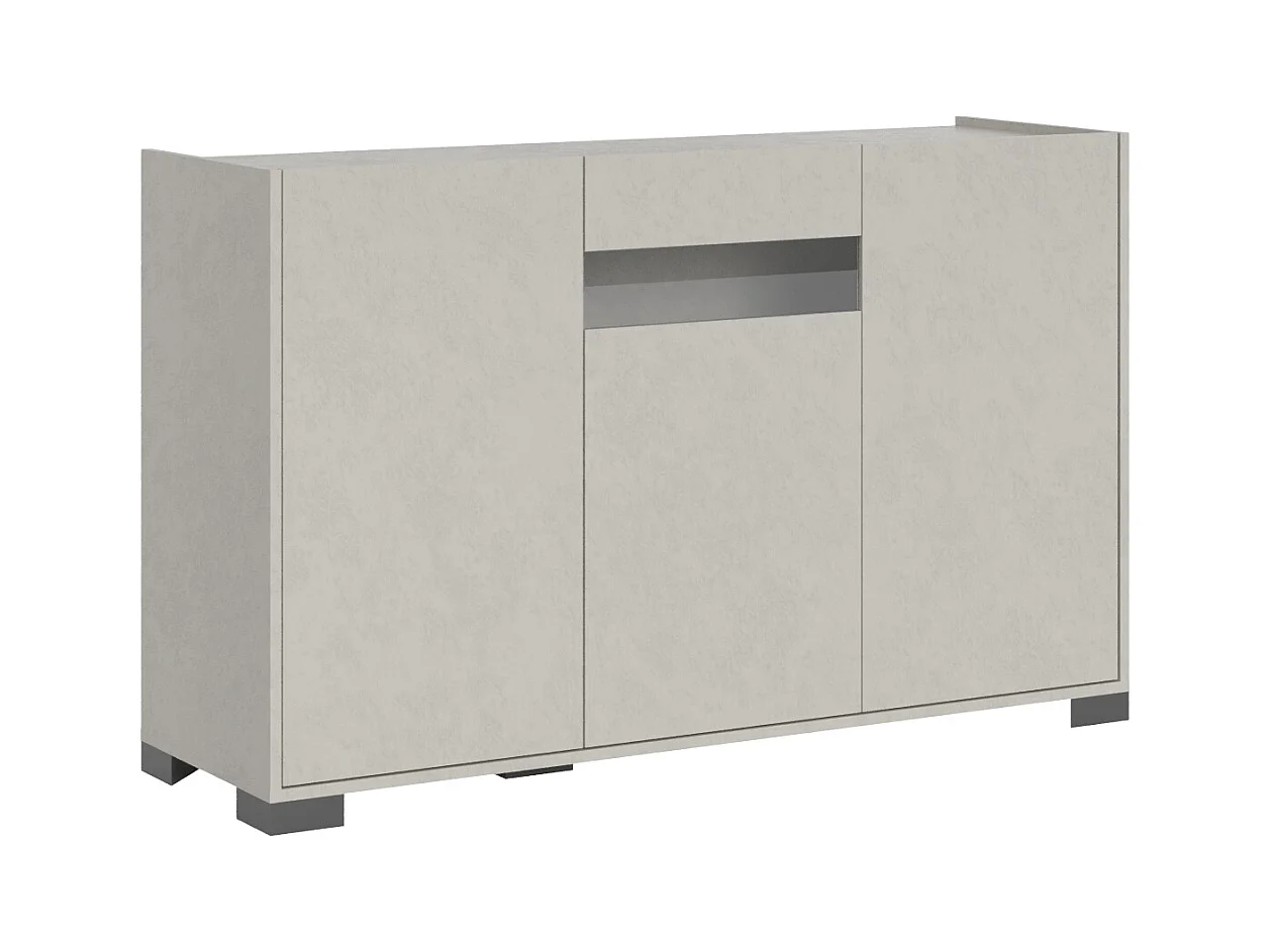 Buffet bas 3 portes 130x40x81 cm Riflesso cachemire